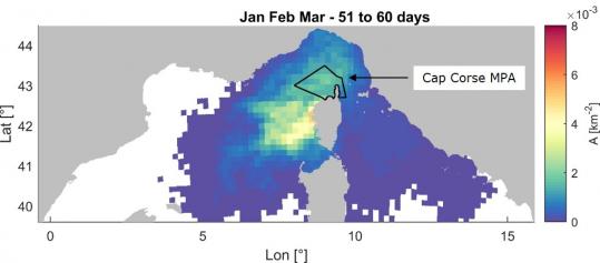 Mappe di provenienza - Dispersione dopo 60 giorni